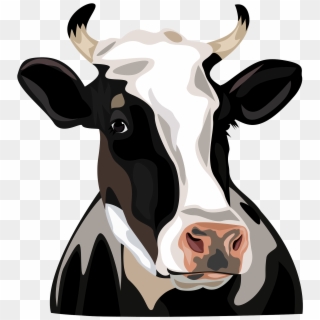 Clip Freeuse Library Holstein Friesian Cattle Clip - Cow Vector - Png Download