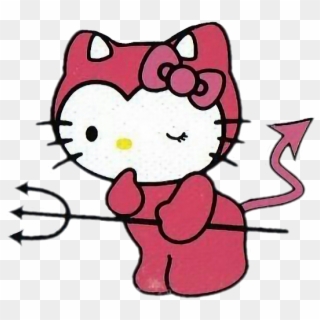 #cute #sanrio #hello #kitty #devil #demon #dressup - Hello Kitty Satanic Clipart