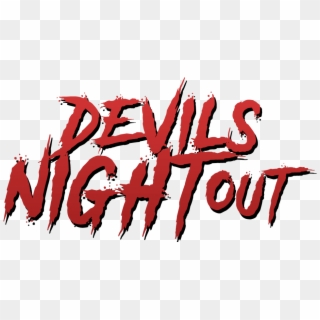 Devil's Night Out - Calligraphy Clipart