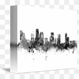 Houston Vector Skyline - Houston City Drawing Clipart