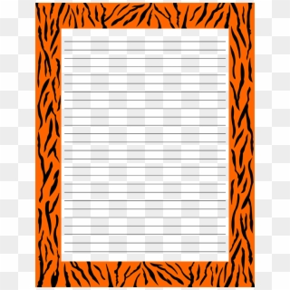 Tiger Print Stationery - Colorfulness Clipart