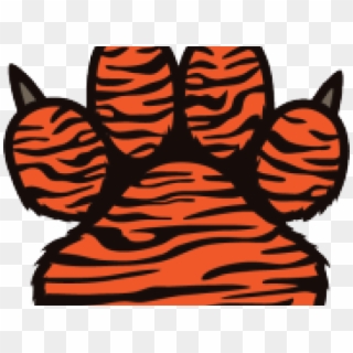 Drawing Of A Tiger Paw Clipart