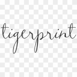 Tiger Print Logo - Calligraphy Clipart