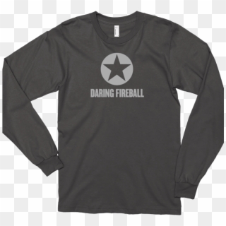 Thumbnail Of An Asphalt Gray Long Sleeve Daring Fireball - Long-sleeved T-shirt Clipart