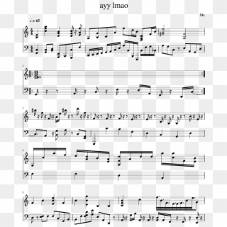 Ayy Lmao - Sheet Music Clipart