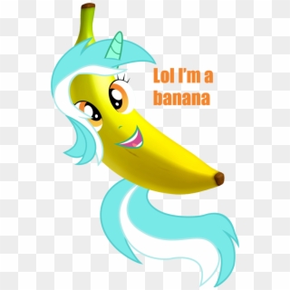 Banana, Im A Banana, Lyra Heartstrings, Safe, Wat - Pony Banana Clipart