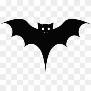Bat Black Cute Cartoon Wings - Black Cartoon Bat Clipart