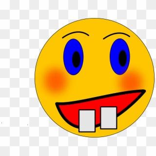 Emoticon Face Teeth Smile Head Png Image - Smiley Clipart