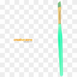 Brush, Paintbrush, Turquoise, Transparent - Paint Brush Clipart