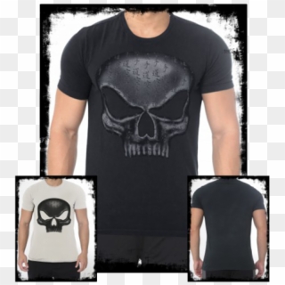 Tshirt Flex Wheeler Grey - Skull Clipart