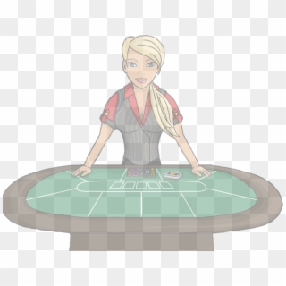 Gambling-table - Sitting Clipart