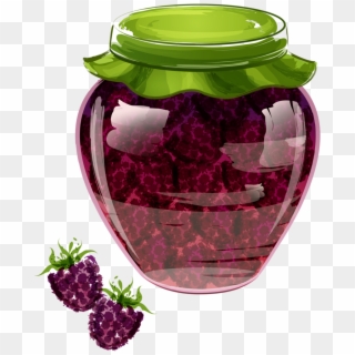 Grape Jam, Grape Jelly, Jelly Jars, Kitchen - Blackberry Jam Clipart - Png Download