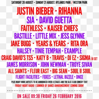 Rihanna And Justin Bieber Are The Official Headliners, - Zumba Clipart