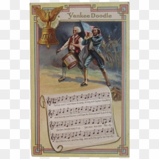 Yankee Doodle Song Lyrics And Music Patriotic Embossed - Middle Ages Clipart