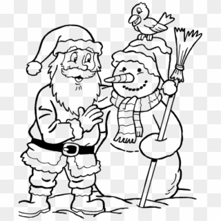 Merry Christmas Words Coloring Pages With Santa Claus - Santa Claus Christmas Coloring Pages Clipart