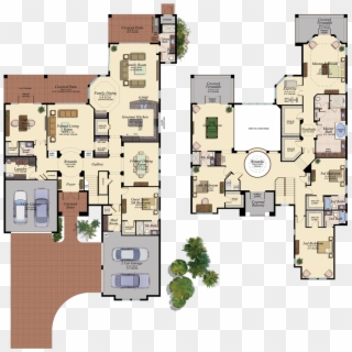 Florida House Plans, New House Plans, Dream House Plans, - Floor Plan Clipart