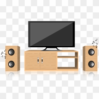 Household Goods Tv Speakers Table Png And Psd - Png ลำโพง Tv Clipart
