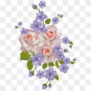 Bouquet Vector Elegant Flower - Beautiful Flower Images Clipart - Png Download