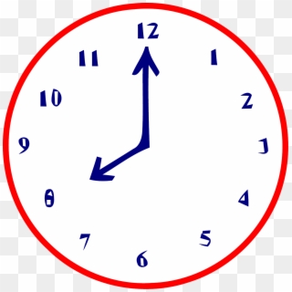 8 O Clock Clip Art Png - Circle Transparent Png