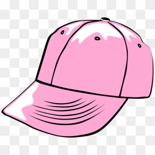 Cap Hat Baseball Pink Girly Worn - Ball Cap Clip Art - Png Download