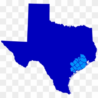 Living In And Around The Brazoria County And Houston - Texas Map Clipart