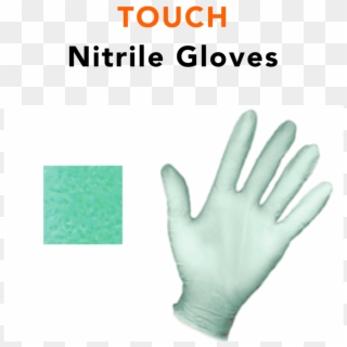 Non Allergic Nitrile Gloves To Keep Hands Pathogen - Poster Clipart