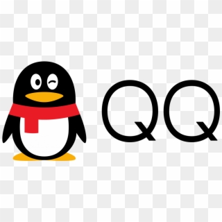 Qq's Logo Is A Winking Penguin Wearing A Red Scarf - Qq Logo Clipart