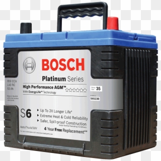 S6 High Performance Agm Battery - Bosch Agm Battery Clipart