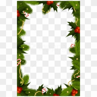 Free Png Transparent Christmas Png Border Frame Background - Transparent Background Christmas Border Clipart