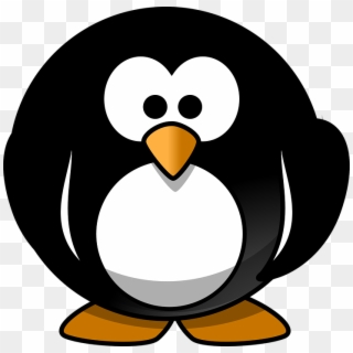 Penguin Cute Bird Polar Cartoon - Round Cartoon Penguin Clipart