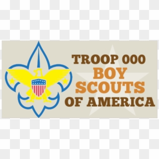 Basic Boy Scouts Of America Troop Number Vinyl Banner - Pregadores Da Palavra De Deus Clipart