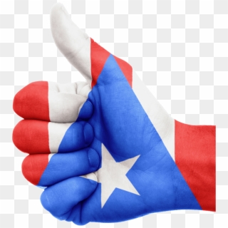Puerto Rico - Puerto Rico Flag Hand Clipart