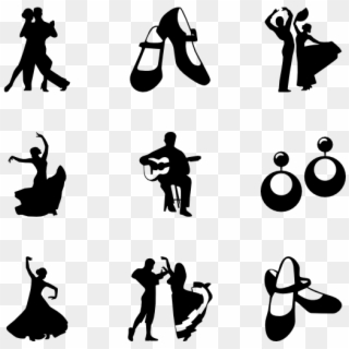 Flamenco Dance - Dance Icon Transparent Clipart