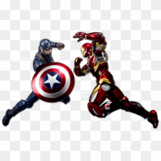 Captain America Civil War Png - Ironman Vs Captain America Png Clipart