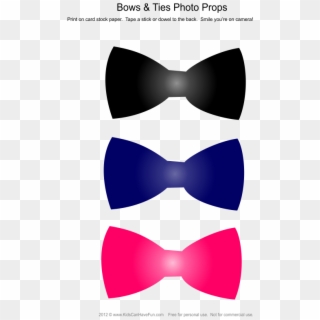 Ties & Bowties Photo Booth Props - Booth Props Template Bow Tie Clipart
