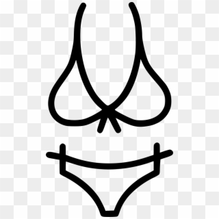 Cloth Women Bra Panties Under Garments Svg Png Icon - Bra And Panties Icon Png Clipart