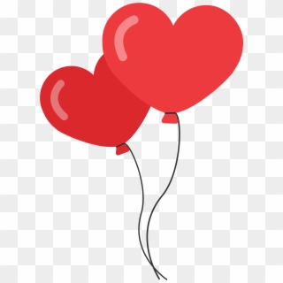 Hot Air Balloon Clipart Heart Shaped - Heart Shaped Balloon Png Transparent Png