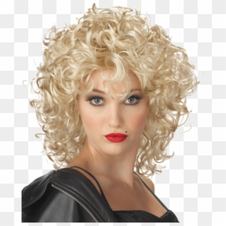 Joke Blonde Blonde Wig Skydiving - Madonna 80s Wig Clipart