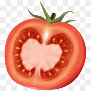 Tomato Half Png Transparent Clip Art Image - Plum Tomato
