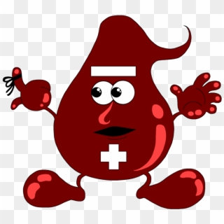 Blood Drop Man By Unicorn-skydancer08 On Clipart Library - Blood Cartoon Png Transparent Png