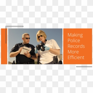 Making Police Records More Efficient - Police Officer Clipart