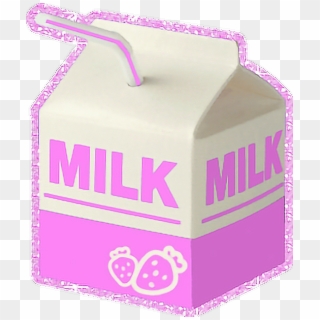 Milk Carton Clipart Aesthetic - 80s School Milk - Png Download