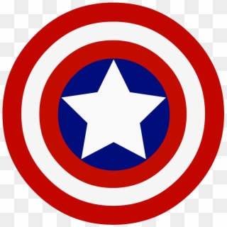 Captain America Shield Emblem - Captain America Superhero Logo Clipart