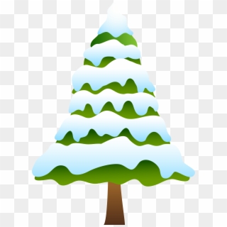 Snowy Pine Tree Clipart - Png Download