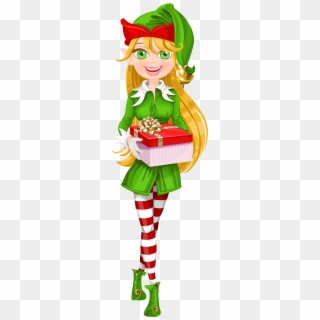 Christmas Elf Png Download Image - Santa Female Cartoon Elf Clipart