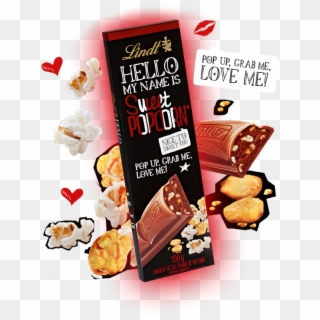 Hello My Name Is Sweet Popcorn - Chocolate Clipart