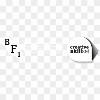 Bfi Lottery Creative Skillset Logo Black And White - Graphic Design Clipart