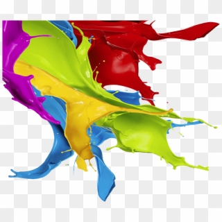 Multi Colour Paint Splash - Multi Colour Paint Splash Png Clipart