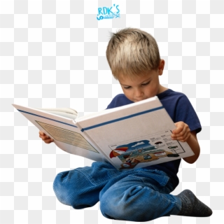 Child Reading Book Photo By Rdk Renders - Kid Reading Book Png Clipart