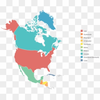North America Map - North America Map Vector Png Clipart